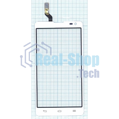 Сенсорное стекло (тачскрин) для LG Optimus L9 II D605, белое