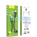 Кабель Hoco X89 Wind iP USB Type-C (m)-Lightning (m) 1м черный коробка