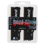 Оперативная память Kingston Fury Beast, DDR5, 16Gb (2x8GB), 5600MHz, CL40, DIMM, с радиаторами, RGB, черный