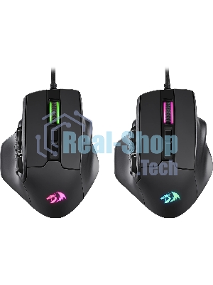 Мышь проводная REDRAGON Aatrox черный, 12400 dpi, USB, кнопки - 15