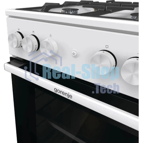 Плита газовая Gorenje GG5A11WF белый, конфорок 4 газовых, духовка 70 л, 50 см x 85 см x 59.4 см