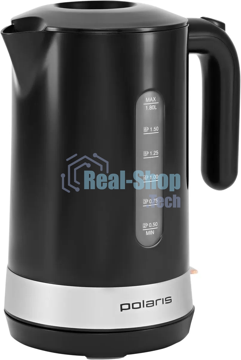 Чайник электрический Polaris PWK 1803C Water Way Pro, пластик Черный