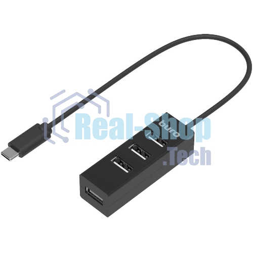 USB-концентратор Buro BPH-C-1906, USB-C, USB 2.0 4 порта, USB