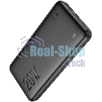Портативный аккумулятор Hoco J87 Tacker 10000mAh QC3.0/PD3.0 20W 3A USB-A/USB-C черный