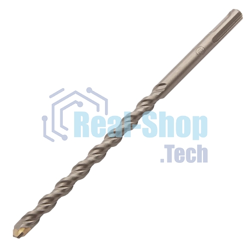 Бур по бетону Denzel двойная спираль, Cobalt W-tip, 12x210 мм, SDS PLUS