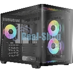 Компьютерный корпус Ocypus Iota C50 BK Curve ARGB Digital mATX без БП (Iota-C50-BKD300CD-GL)