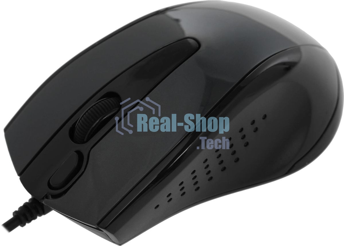 Мышь проводная A4Tech N-500FS черный, 1200 dpi, USB, кнопки - 4