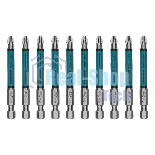 Бита Gross PH2х70 мм, сталь S2, кругл., отрывн., 10 шт.