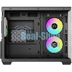 Корпус Ocypus Gamma C54 BK ARGB, Mini-Tower, чёрный, 3 x 120 мм