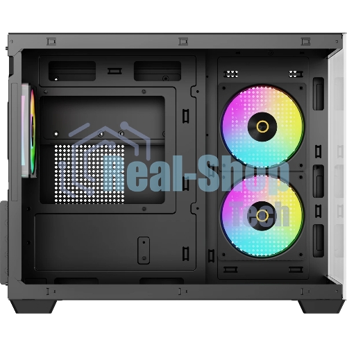 Корпус Ocypus Gamma C54 BK ARGB, Mini-Tower, чёрный, 3 x 120 мм