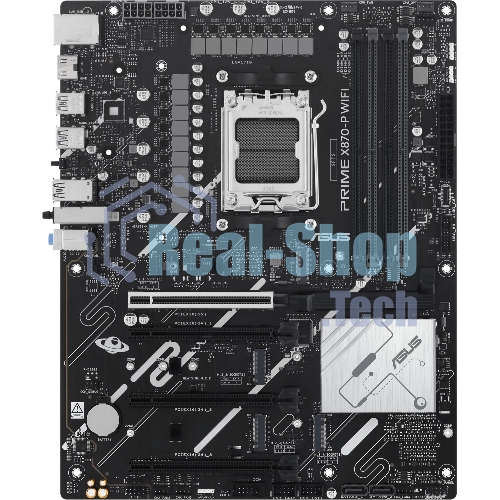 Материнская плата ASUS PRIME X870-P WIFI, AM5, AMD X870, 4xDDR5, 2xSATA, 4xM.2, 1xPCI-E 5.0 x16, 2xPCI-E 4.0 x1, 1xHDMI, 2xUSB-C, 1x 2.5Gb LAN, 4xUSB-A 3.2 Gen 1, 1xUSB-A 3.2 Gen 2, 4xUSB-A 2.0, 3x3.5 мм, 7.1, 1xWi-Fi 7, ATX