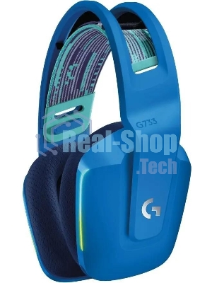 Гарнитура Logitech G733 синий, беспроводная, 2.4 ГГц, до 29 ч, LIGHTSYNC RGB