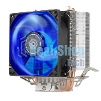 Кулер универсальный Silverstone SST-KR03 Kryton CPU Cooler, low noise, silent hydraulic bearing 92мм blue LED fan, universal Socket compatibility