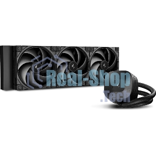 Система жидкостного охлаждения Deepcool LE360 V2 Zero Dark Soc-AM5/AM4/1200/1700/1851 черный 4-pin 19-31.6dB Al 250W 1632gr Ret (R-LE360ZERO-BKLNMD-G-1)