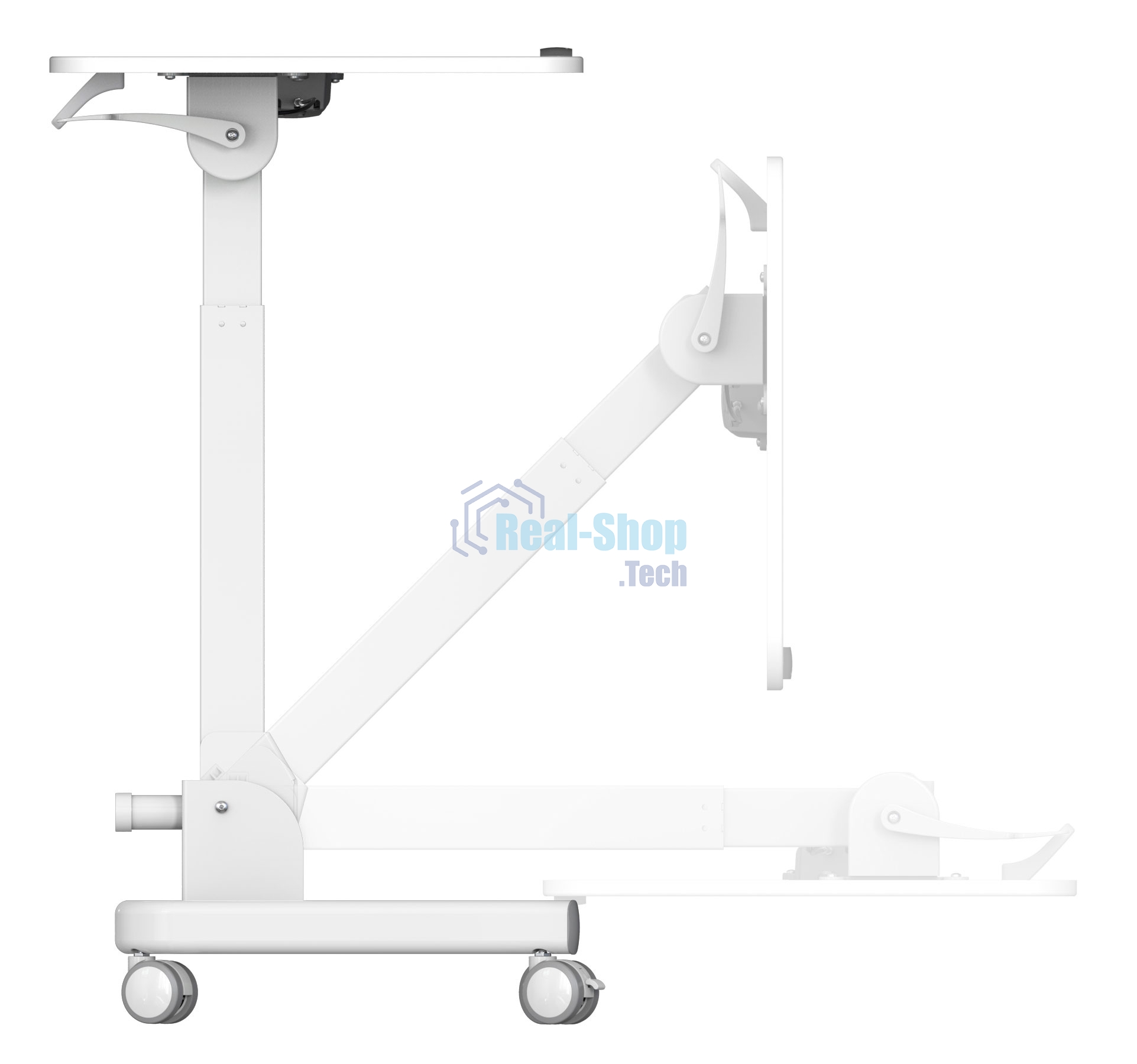 Стол для ноутбука Cactus VM-FDS109 столешница МДФ белый 73x50x108см (CS-FDS109WWT)