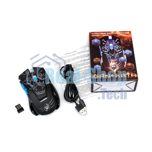 Мышь беспроводная Dialog Gan-Kata MRGK-12UR черный, 1600 dpi, радиоканал, USB, кнопки - 6