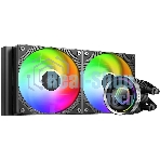 Система жидкостного охлаждения ID-Cooling FX240 INFINITY ARGb черный 120мм алюминий+медь 2000rpm 27.2db 4-pin 300W