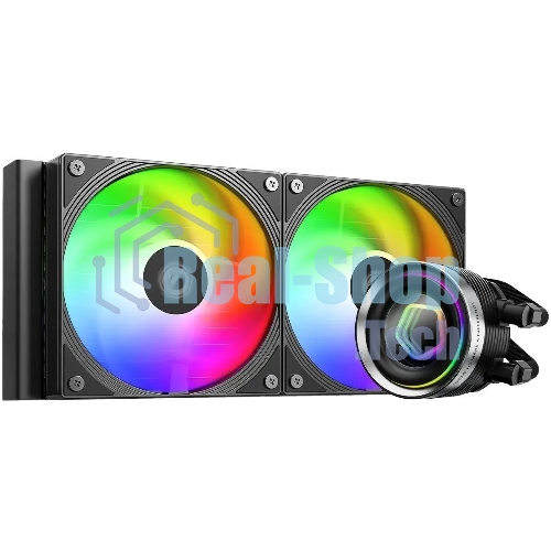Система жидкостного охлаждения ID-Cooling FX240 INFINITY ARGb черный 120мм алюминий+медь 2000rpm 27.2db 4-pin 300W