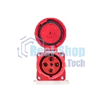 Розетка стационарная наружная EKF 134 ps-134-63-380 63А 380 В 3P+РЕ IP67