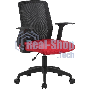 Кресло Cactus CS-MC222-BKRD черный, сетка