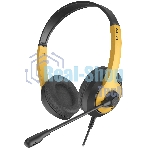 Гарнитура A4Tech Fstyler FH100U желтый/черный, проводная