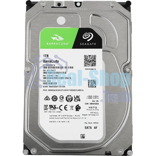 Жесткий диск Seagate BarraCuda 1TB (ST1000DM014) Serial ATA III, 7200 rpm, 256mb buffer