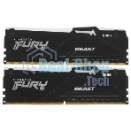 Оперативная память Kingston Fury Beast, DDR5, 16Gb (2x8GB), 5600MHz, CL40, DIMM, с радиаторами, RGB, черный