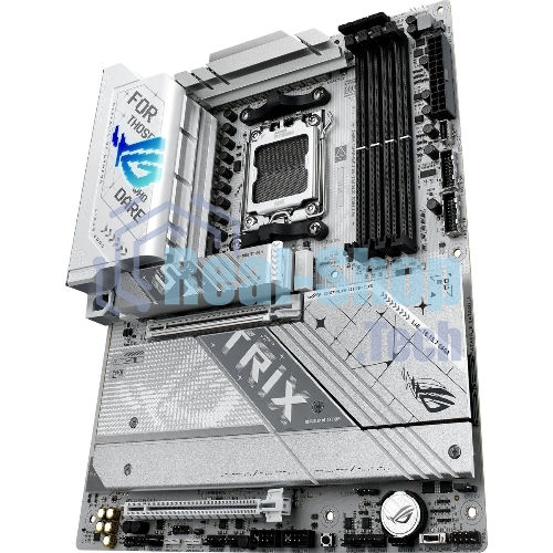Материнская плата ASUS ROG STRIX X870-A GAMING WIFI, AM5, AMD X870, 4xDDR5, 2xSATA, 4xM.2, 1xPCI-E 4.0 x4, 1xPCI-E 5.0 x16, 1xHDMI, 1xDP, 1x 2.5Gb LAN, 4xUSB-A 3.2 Gen 1, 5xUSB-A 3.2 Gen 2, 1xUSB-C 3.2 Gen 2, 2xUSB4, 2x3.5 мм, 7.1, ATX
