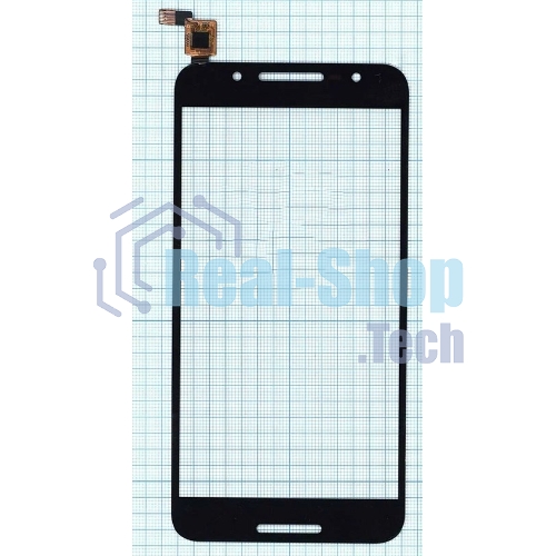 Сенсорное стекло (тачскрин) для Alcatel A7 5090Y, черное
