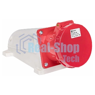 Розетка стационарная наружная EKF 134 ps-134-63-380 63А 380 В 3P+РЕ IP67