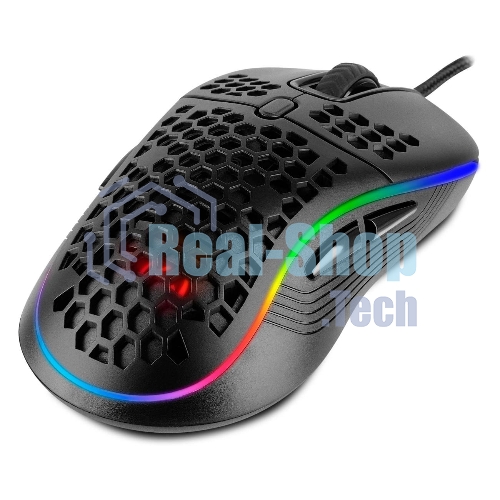 Игровая мышь SVEN RX-G860 чёрная (8 кнопок, 12800 dpi, USB, RGB подсветка )