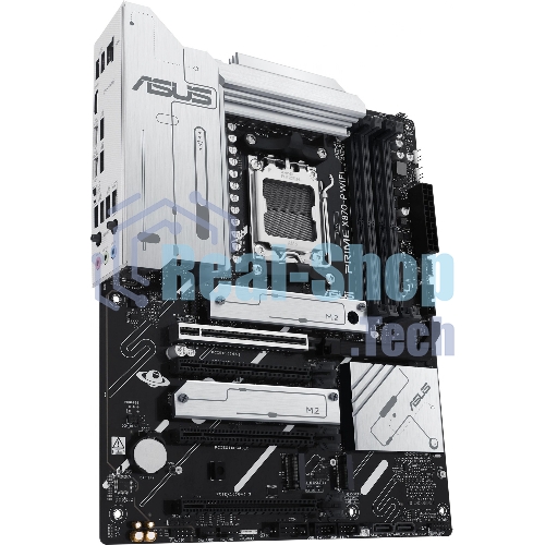 Материнская плата ASUS PRIME X870-P WIFI, AM5, AMD X870, 4xDDR5, 2xSATA, 4xM.2, 1xPCI-E 5.0 x16, 2xPCI-E 4.0 x1, 1xHDMI, 2xUSB-C, 1x 2.5Gb LAN, 4xUSB-A 3.2 Gen 1, 1xUSB-A 3.2 Gen 2, 4xUSB-A 2.0, 3x3.5 мм, 7.1, 1xWi-Fi 7, ATX