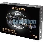 Накопитель SSD ADATA LEGEND 900, 1Tb, PCIe 4.0 x4, M.2 2280, NVMe, R/W 7000/4700, с радиатором