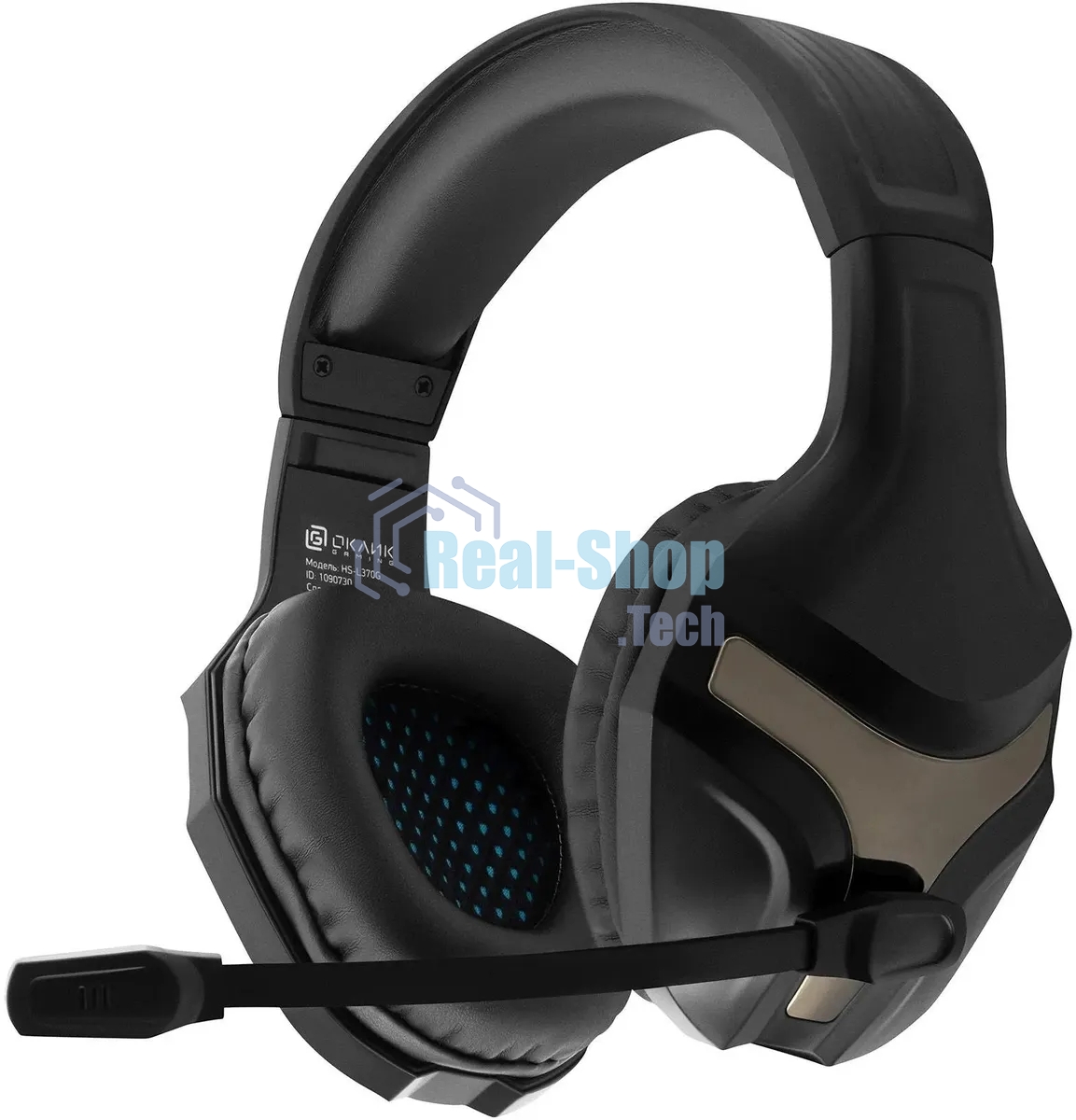 Гарнитура Oklick HS-L370G чёрный, проводная, 3.5 мм