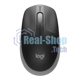 Мышь беспроводная Logitech M190 черный/серый, 1000 dpi, радиоканал, USB, кнопки - 3