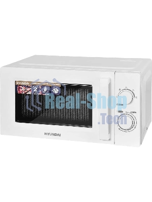 Микроволновая печь Hyundai HYM-M2005 белый, 20 л, 700 Вт, переключатели - поворотный механизм