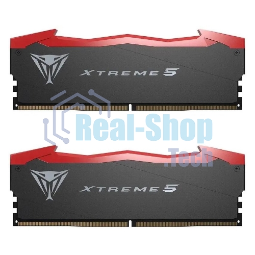 Оперативная память Patriot Viper Xtreme 5, DDR5, 32GB (2x16GB), 7600MHz, CL36, DIMM, с радиаторами, черный