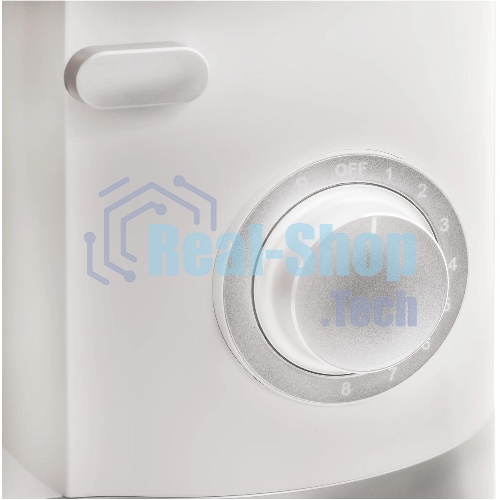 Кухонная машина Korting KKM 0105 Polar мощность 1200 Вт, 7 насадок (планетарный миксер с 3-мя насадками, мясорубка, насадка для колбас, насадка для кеббе, насадка-блендер), объем чаши 5.5 л, 8 скоростей, импульсный режим, механическое управление, белый