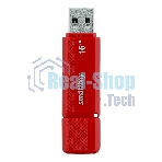 Флешка USB Smartbuy Dock Red (SB16GbDK-R), 16Gb, USB 2.0, R/W 15/5, красный