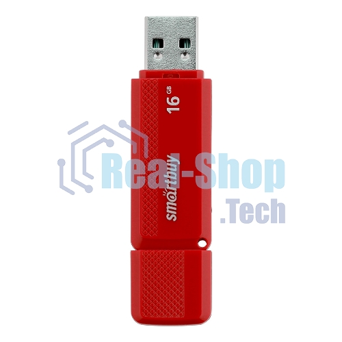Флешка USB Smartbuy Dock Red (SB16GbDK-R), 16Gb, USB 2.0, R/W 15/5, красный