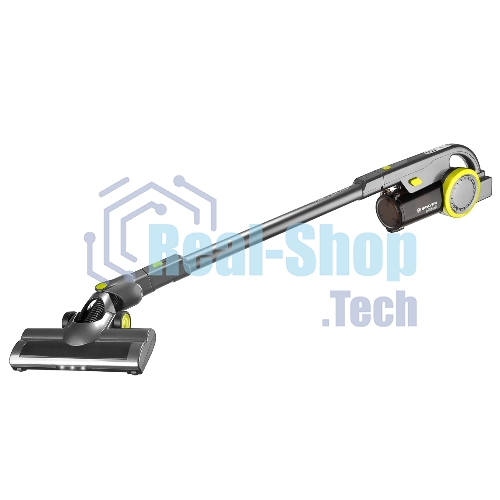 Пылесос вертикальный BRAYER BR4262 черный/желтый, питание от аккумулятора, 200 Вт, уборка сухая, пылесборник 1 л