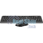 Комплект клавиатура+мышь A4Tech FStyler FG1035 беспроводной, USB, 2000 DPI, чёрный/серый