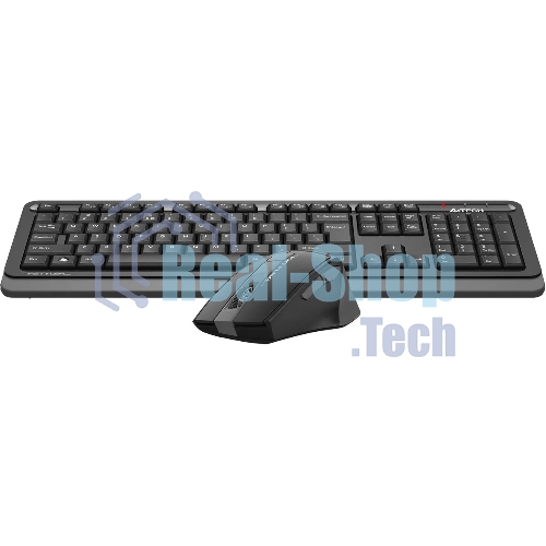 Комплект клавиатура+мышь A4Tech FStyler FG1035 беспроводной, USB, 2000 DPI, чёрный/серый