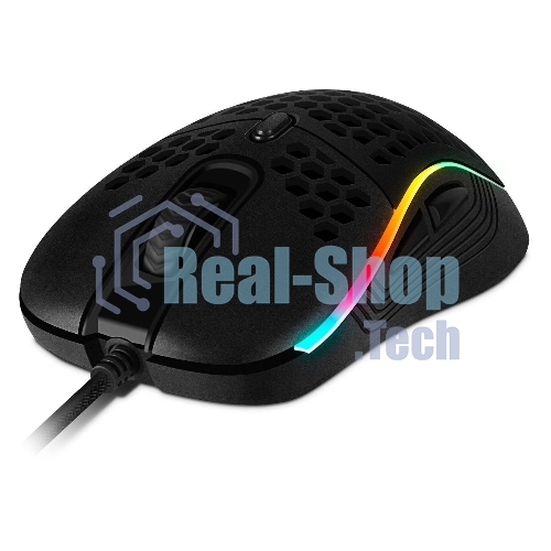 Игровая мышь SVEN RX-G860 чёрная (8 кнопок, 12800 dpi, USB, RGB подсветка )