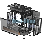 Корпус DeepCool CH260 Wood, Micro-Tower, чёрный
