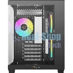 Корпус Ocypus Gamma C54 BK ARGB, Mini-Tower, чёрный, 3 x 120 мм