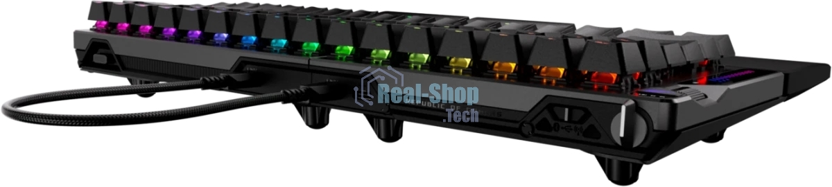 Клавиатура ASUS ROG Falcata Black гибридная, USB Type-A, Bluetooth, радиоканал, чёрный