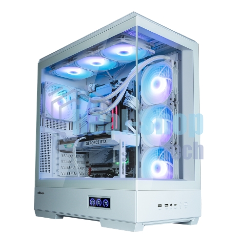 Компьютерный корпус ZALMAN P50 DS, ATX, WHITE, WINDOW, 2x3.5
