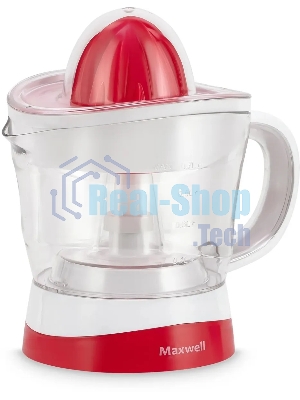 Соковыжималка Maxwell MW-1109(W) белый/красный, цитрусовая, 25 Вт, 700 мл, механическое