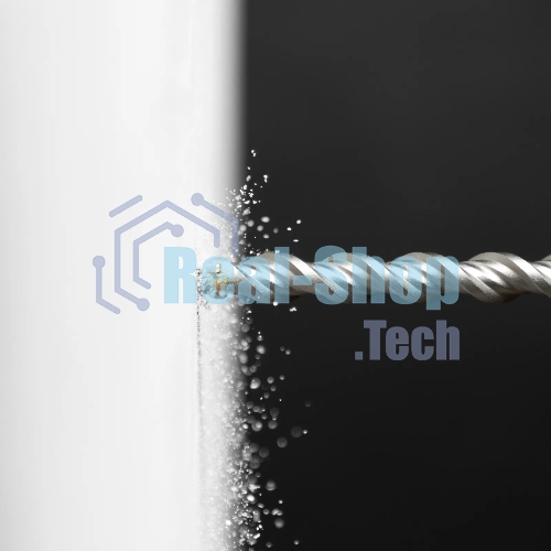 Бур по бетону Denzel двойная спираль, Cobalt W-tip, 12x210 мм, SDS PLUS